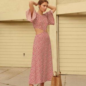 Reformation Benny Dress. Color: Grenadine